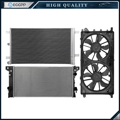 Kit de ventilador de refrigeración condensador radiador eléctrico para Ford Expedition 2018 2019 Foto 1 de 4