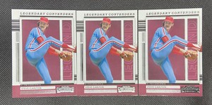2021 Panini Contenders Legendary Steve Carlton Phillies #LC-SC 3-Card LOT