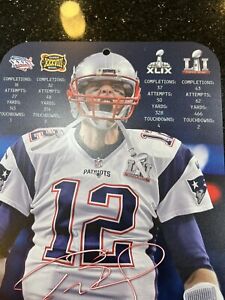 New England Patriots Tom Brady Hugh Sign 4 Time Super Bowl MVP Wincraft