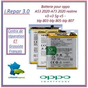 Batterie pour oppo a53 2020-a73 2020 realme v3-v3 5g-v5 -blp 803-blp 805-blp 807 - Zdjęcie 1 z 3