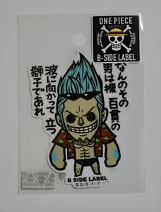One Piece B-Side Label Franky Sticker Waterproof US SELLER - Picture 1 of 1