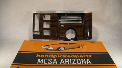 1980-1989 CADILLAC BROUGHAM DEVILLE FLEETWOOD RWD MOLDURA CLUSTER MEDIDOR DE GRÃO DE MADEIRA - Imagem 1 de 4