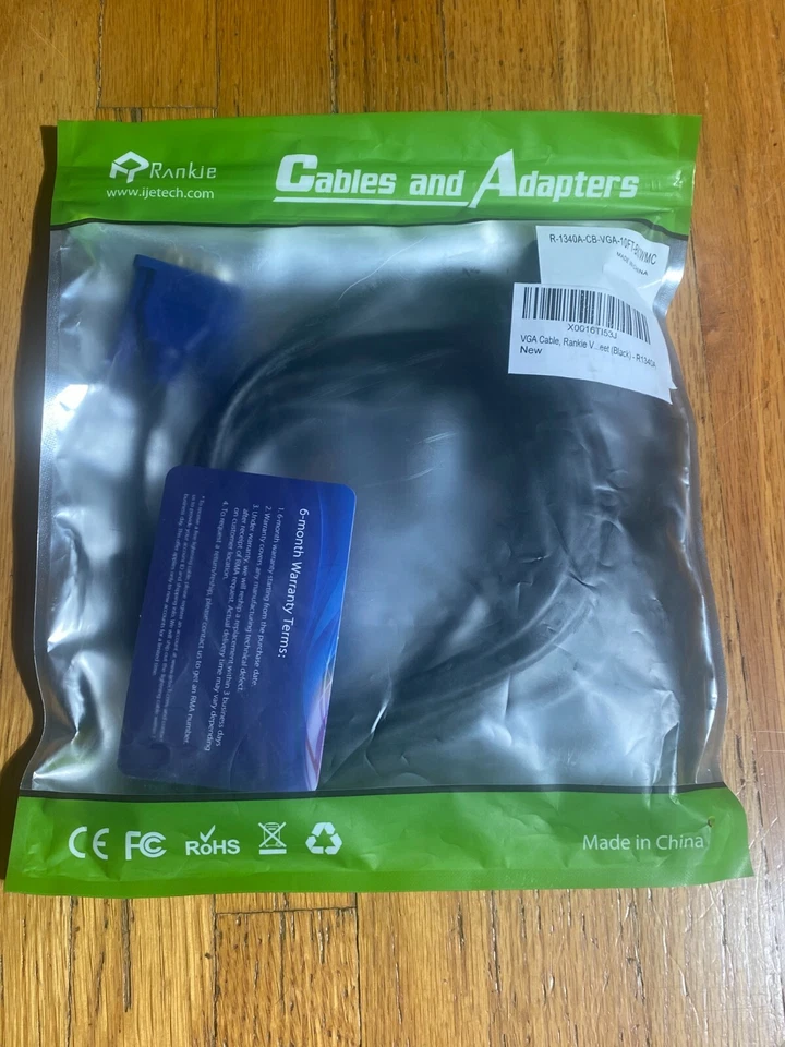 Cable Rankie VGA a VGA Mini Displayport 6 pies chapado en oro R-1340-CB Foto 1 de 3