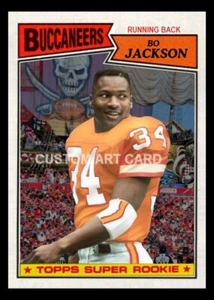 Bo Jackson Tampa Bay Buccaneers 1987 Style Custom Football Art Card - Picture 1 of 2