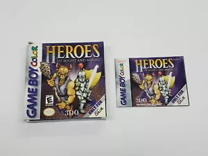 Heroes of Might and Magic Authentic Nintendo Game Boy Color Box & Manual *damage - Picture 1 of 24