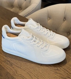 Rothy's The RS01 Sneaker Men’s Sz 12 White Low Top Casual Machine Washable NEW - Picture 1 of 12