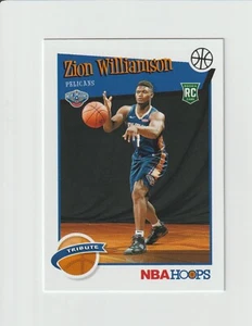 2019-20 NBA Hoops Tribute ZION WILLIAMSON ROOKIE RC No. 296 - Picture 1 of 2