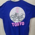 Mens 2XL Blue T Shirt Great Wave Tokyo Japan  