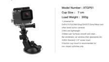 Powerful Suction Cup Camera Car Mount with Tripod Adapter Phone Holder For Gopro