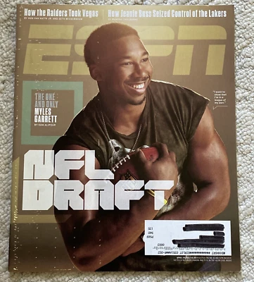 ESPN Magazine April 24, 2017, MYLES GARRETT NFL Draft Preview Cleveland Browns - Image 1 of 3