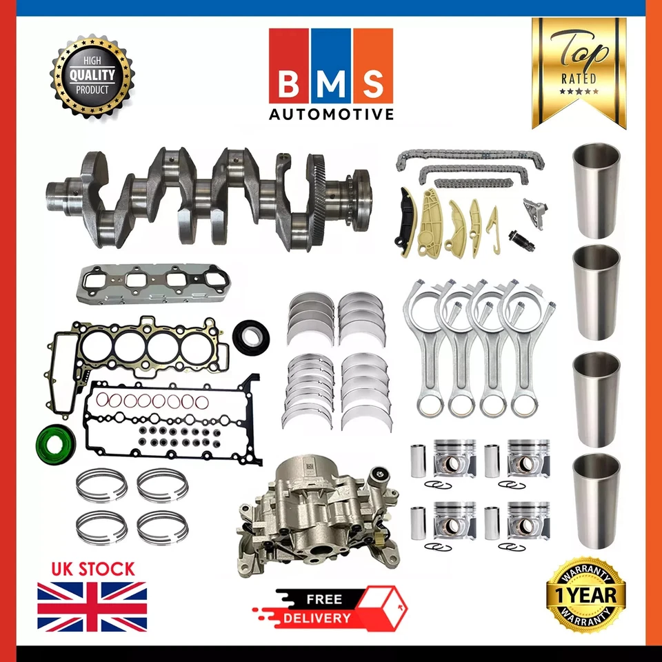 LAND ROVER JAGUAR VELAR 204DTA CRANKSHAFT WITH ENGINE REBUILD KIT 2.0 DIESEL NEW - Image 1 of 1