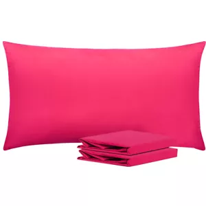 100% Microfiber Pillowcases Hypoallergenic Well Stitched Pillow Cases 2 Pack - Picture 1 of 32