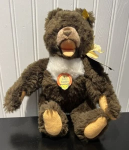 Steiff Kuschel Teddybär Plüsch braun Vintage Plüsch 12 Zoll mit Etikett Made in Austria 4763/30 - Bild 1 von 17