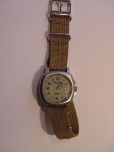 Timberland Stainless Steel Indiglo Model No. 85021G Military Style Wristwatch
