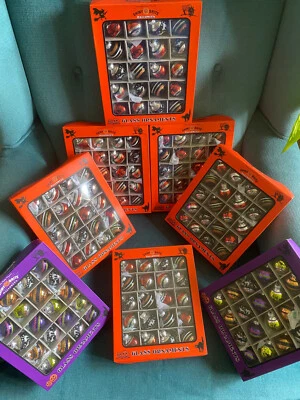 NEW Christopher Radko Shiny Brite Halloween - 8 Boxes / 160 Ornaments - Image 1 of 4