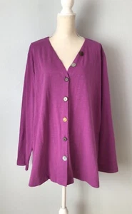 New Soft Surroundings Tunic Top Blouse Button Down - Picture 1 of 7