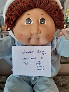 Vtg Cabbage Patch Kid Boy Red Hair CPK Outfit 1984 - Picture 1 of 8