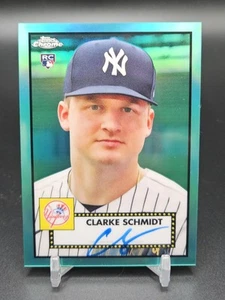 Clarke Schmidt 2021 Topps Cromo Platino Aniversario RC Aqua Auto/150 SP - Imagen 1 de 2