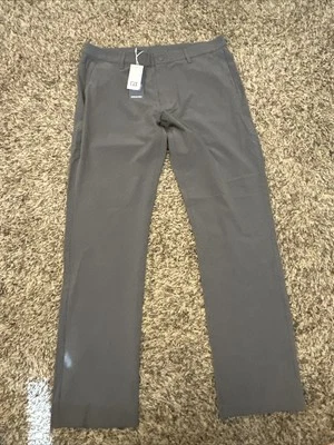 NWT Cutter & Buck CB DryTec UPF 50+ Gray Straight Leg Pants 34/32 - Image 1 of 4