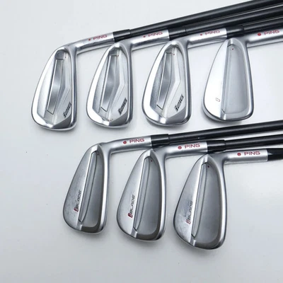 Used Ping i210 & iBlade Combo Iron Set / 3 - 9 IRON / X-Stiff Flex - Image 1 of 4