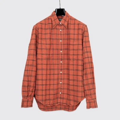 Gitman Vintage Shirt Japanese Slubbed Twill Check Camper Fall-Winter Button Down - Image 1 of 4