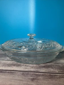 Vintage Anchor Hocking Savanne Floral Oval Ofenfest Auflaufform 11" - Bild 1 von 6