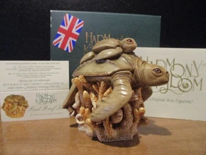 Harmony Kingdom Red Reef Inn V1 Leatherback Turtle UK Made - Picture 1 of 9