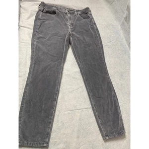 American Eagle Cordhose grau Y2K Stretch hohe Taille Größe 12 kurz skinny - Bild 1 von 7