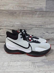 Nike Renew Elevate 3 White Red Black Mens Size 12.5 Basketball Shoes DD9304-100 - Picture 1 of 13