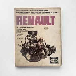 Renault Workshop Manual Series No. 74 Covering R8 and R10 Scientific Publication - Picture 1 of 3