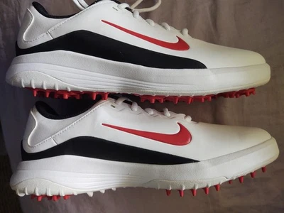 ZAPATOS DE GOLF NIKE VAPOR PRO CON SUELA DE AJUSTE PARA HOMBRE TALLA 8 BLANCO, NEGRO Y ROJO AQ2302-103 Foto 1 de 4