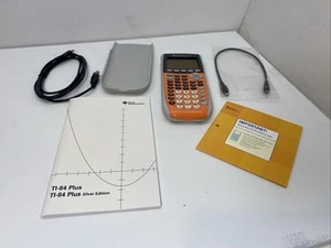 Texas Instruments TI-84 Silver Edition Plus Graphing Calculator Orange - Picture 1 of 15