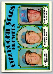 1972 Topps #162 Brewers Rookies - Bell/ Porter /Reynolds Milwaukee Brewers - Picture 1 of 2