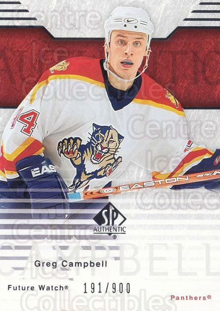 2003-04 SP Authentic #101 Gregory Campbell - Image 1 of 1