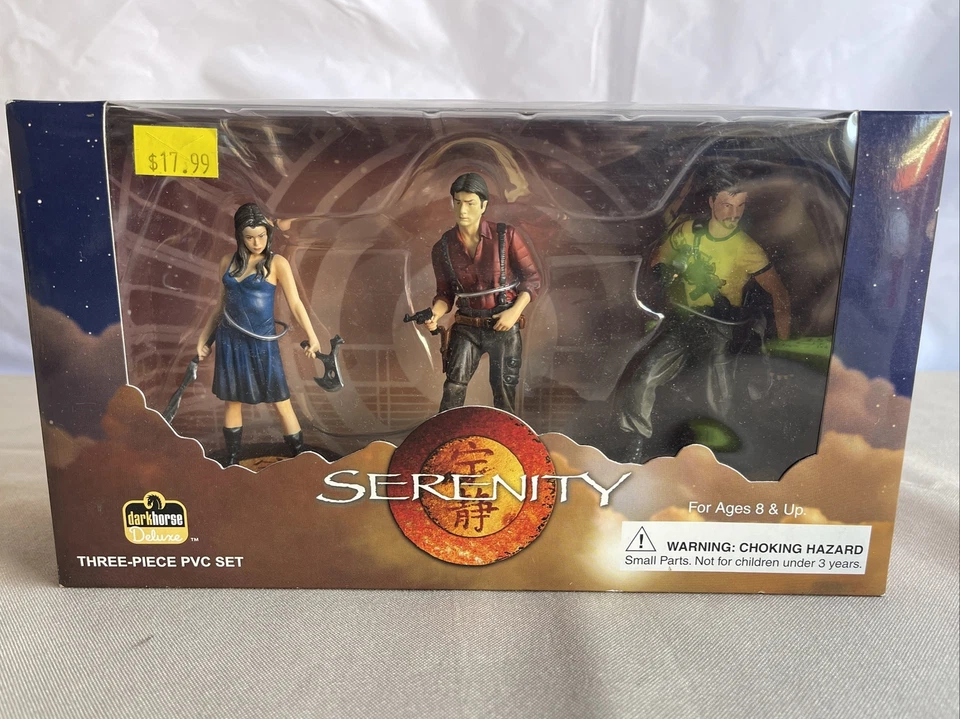 FIGURA SERENITY FIREFLY DARK HORSE DELUXE 3 PVC RIVER, MAL y JAYNE Nueva En Caja Foto 1 de 4