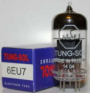 Tube préampli One Single Tung Sol 6EU7, flambant neuf dans sa boîte ! - Photo 1/1