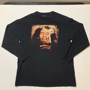 Rare Vintage Bob Marley ZION Long Sleeve T Shirt Herb Ganga Portrait Men’s M - Picture 1 of 9