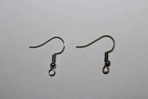 Crochets, support boucle d'oreille 50% argentés-50%bronze nombre au choix: - Picture 1 of 5