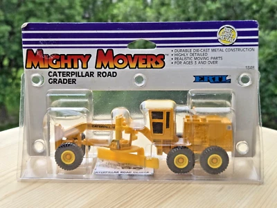 1/64th scale Caterpillar Road Grader - 1988 ERTL Mighty Movers - Diecast Toy - Image 1 of 4