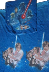 Star Wars Vintage Bettwäsche Bettbezug Set 120x200cm + Kissen 75x75cm 90er Jahre - Bild 1 von 4