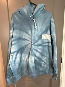 BP Men’s Blue Dazzle tie dye hoodie sweatshirt Medium Vote - Picture 1 of 7