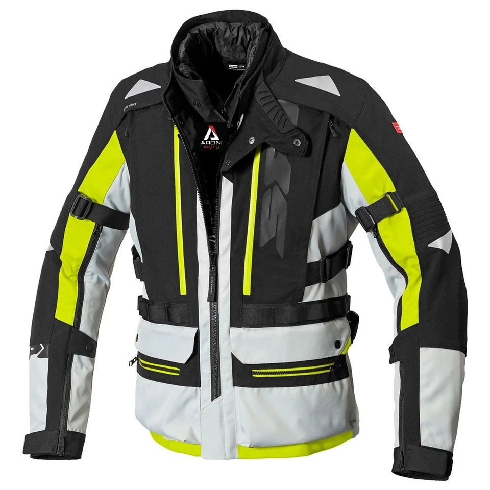 Spidi Allroad Waterproof H2Out Inside-Out Motorcycle Jacket 3 Layers Yellow - Image 1 of 1