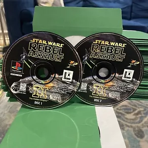 Star Wars: Rebel Assault II The Hidden Empire (Sony PlayStation 1, PS1) 2 Discs - Picture 1 of 2