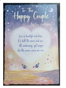 Wedding Day By Siv Andersson High Sentiment Heartfelt Message Card Lovely Verse - Picture 1 of 2