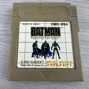 Batman Return Of The Joker Japanese Nintendo Gameboy Authentic Tested & Working! - Picture 1 of 24