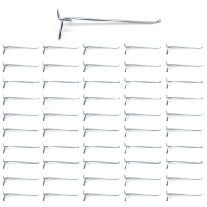 50 Stk Einfachhaken verzinkt 25 oder 30 mm Lochabstand Lochwandhaken - Bild 1 von 67