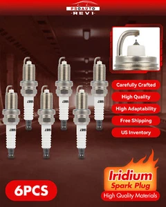 Pack 6 Iridium Spark Plugs For 1995-2002 Mazda Millenia 2.3L & 2.5L V6 - Foto 1 di 8