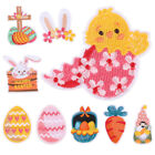  9 Pcs Easter Egg Cloth Stickers Decorations Centerpieces Patch