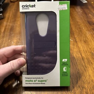 Cricket Wireless 2pc Kickstand Shield case for "moto E5 cruise"- NEW IN OPEN BOX - Picture 1 of 2