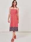 FAB White Stuff Pink Blue Bird Song Bandeau Jersey Dress Size XS UK 6 BNWT £39